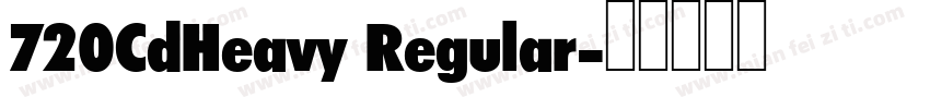 720CdHeavy Regular字体转换